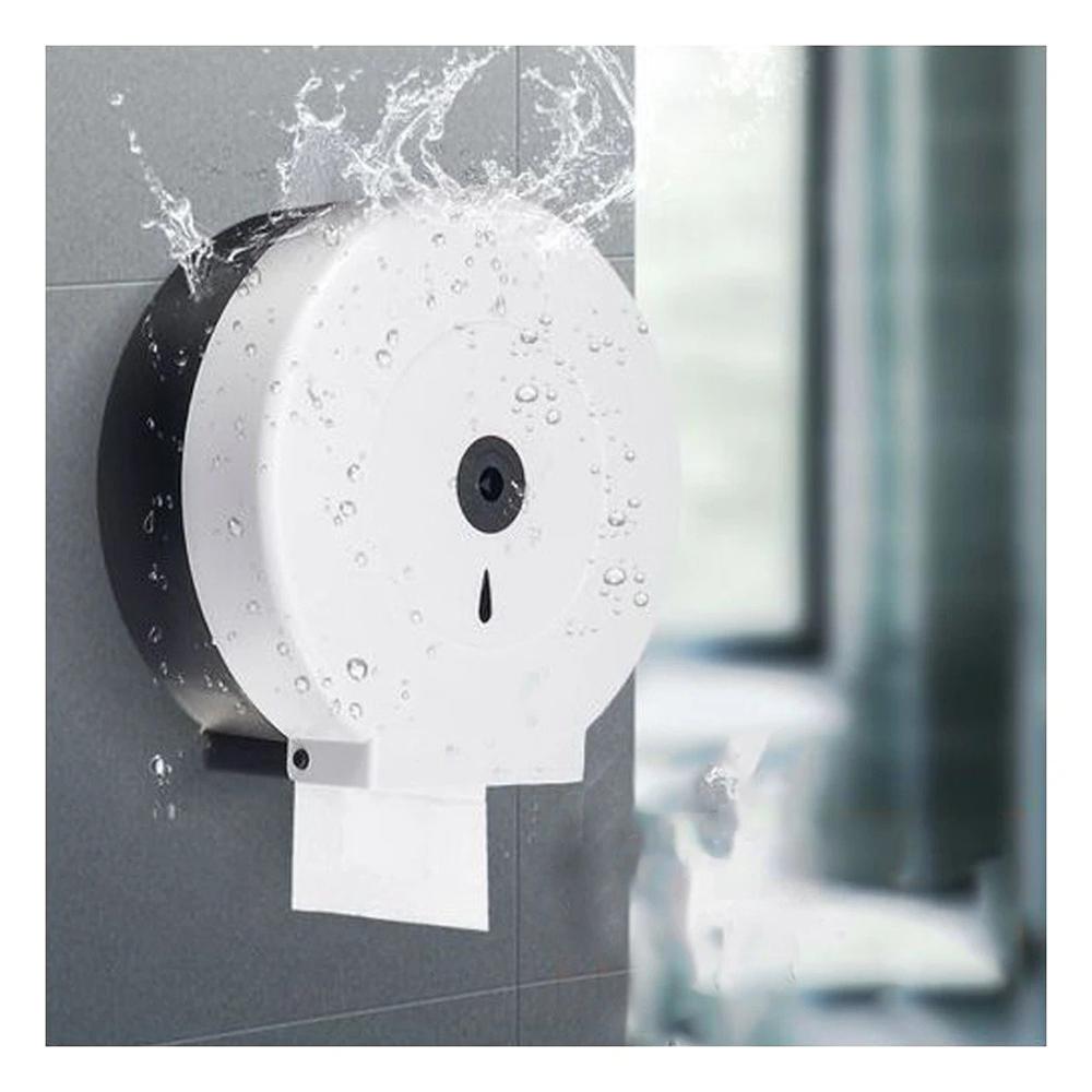 Soporte mural de papel higienico jumbo en blanco y negro para hogar Y+Regalo Sticker