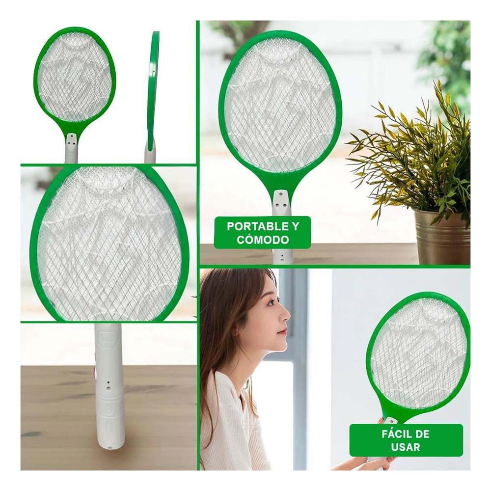 Paleta Mosquitera Portatil y Ligera para Dormitorio Sala y Oficina Verde