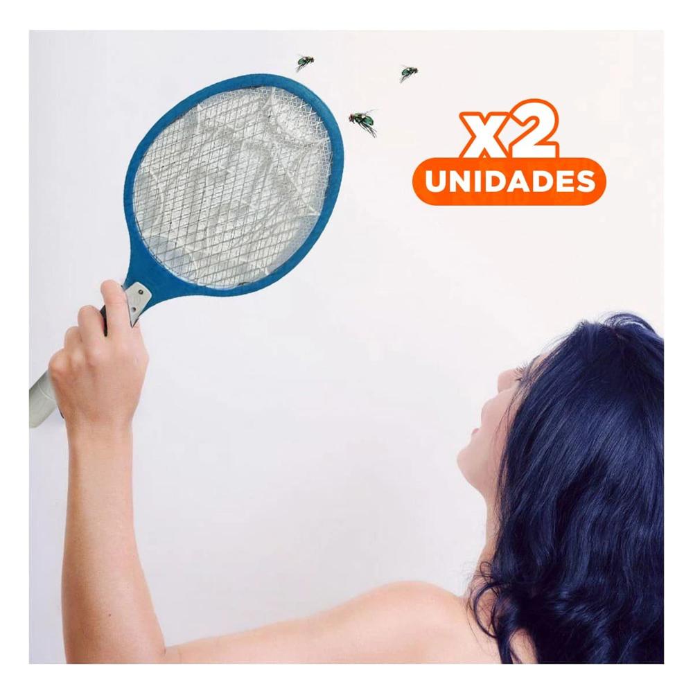 Pack2 Instrumento Mosquitera Portatil y Ligero para Casa Patio y Jardin Azul Y+Papel Regalo