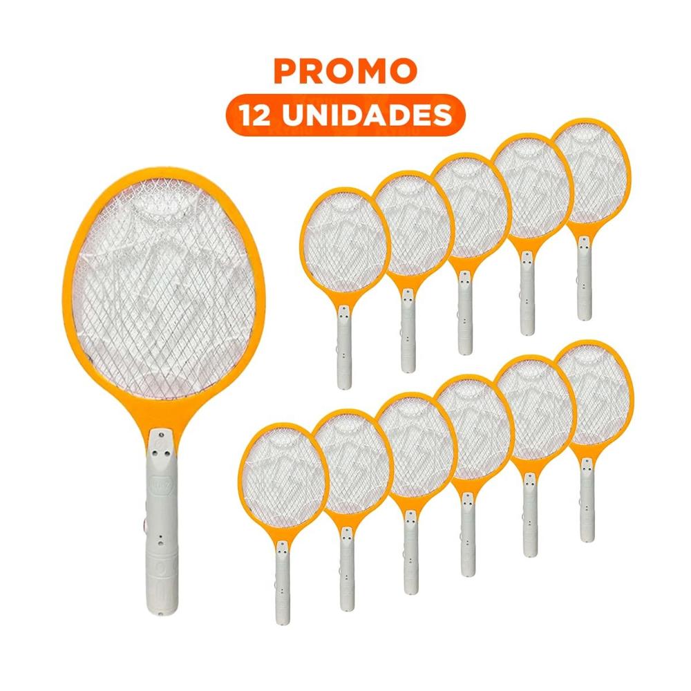 Pack12 Estructura Mosquitera Manual con Funcion Segura Anaranjado Y+Regalo Sticker