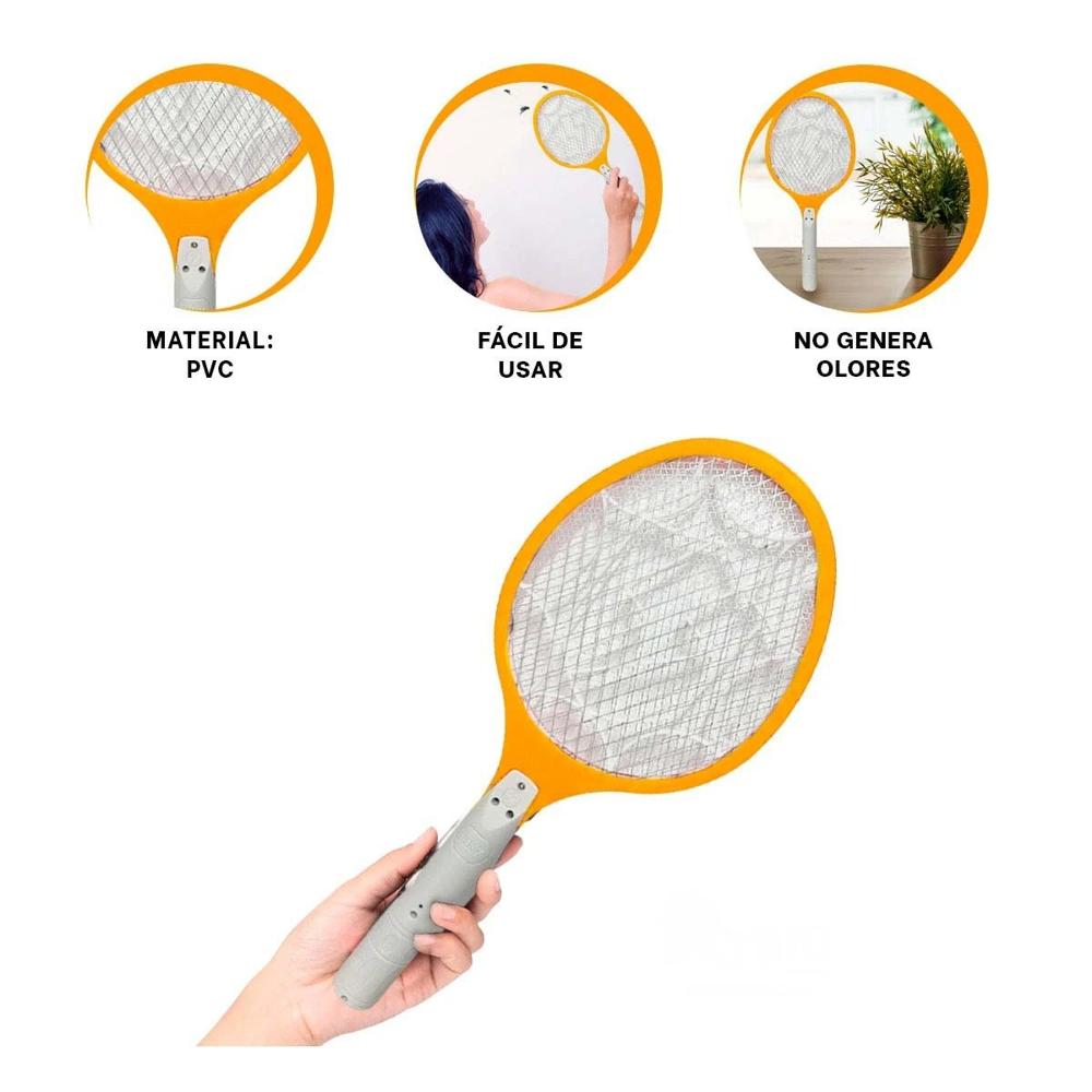 Aparato Mosquitera Compacto y Ligero para Dormitorio Oficina y Jardin Anaranjado Y+Ligas Regalo