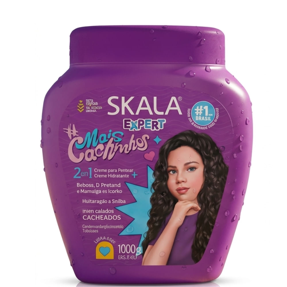 Mascara Capilar Mais Cachinhos Kids de 1000g