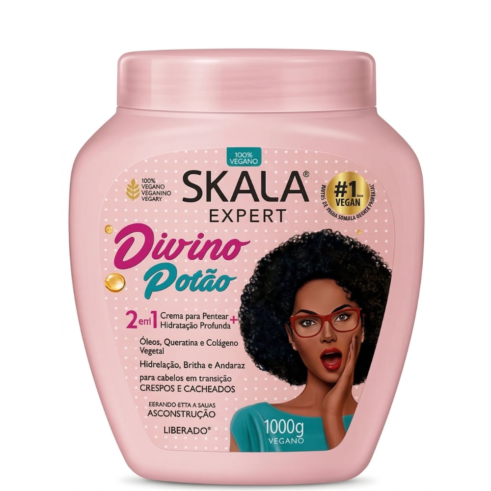 Mascarilla Capilar Mega Hidratante Crespo Divino de 1kg