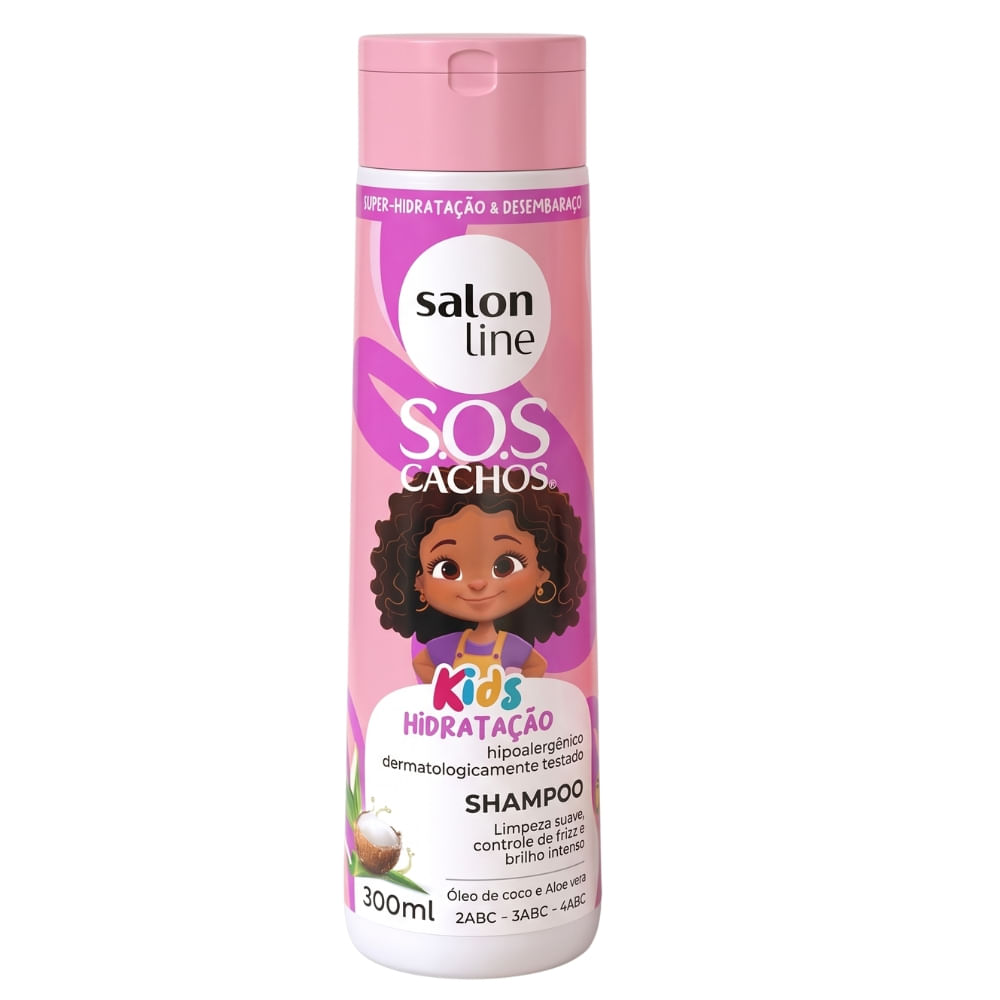 Shampoo Kids Line Hidratación Profunda para Rizos 300ml