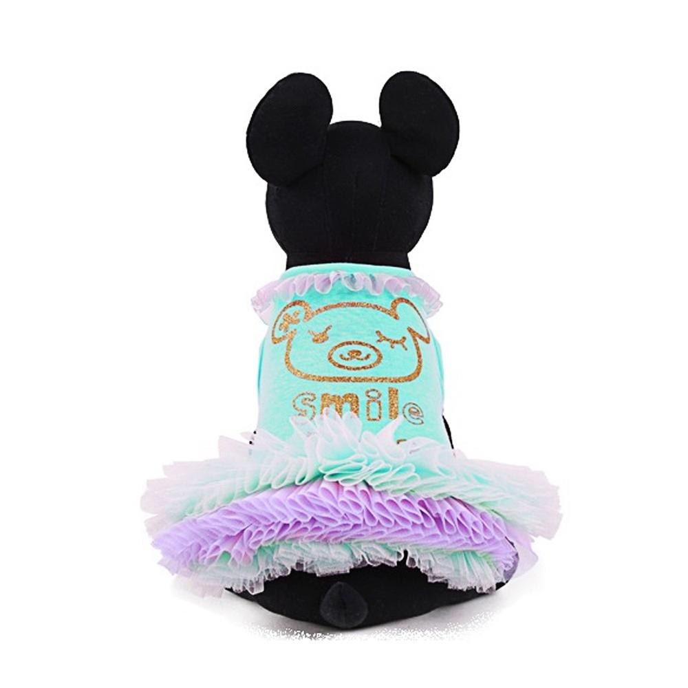 VESTIDO PERRITA PRINCESA VERDE TURQUESA TUTU ROPA MASCOTA PERRO O GATO CUMPLEAÑOS - TALLA L