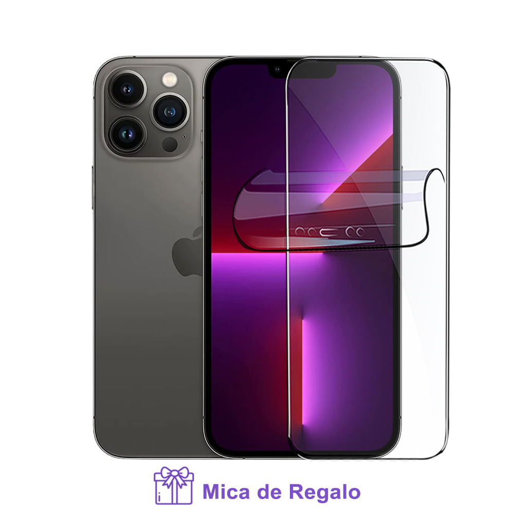 Iphone 13 Pro Max 256Gb ESIM Graphito Excelente (Reacondicionado) con Mica Hidrogel