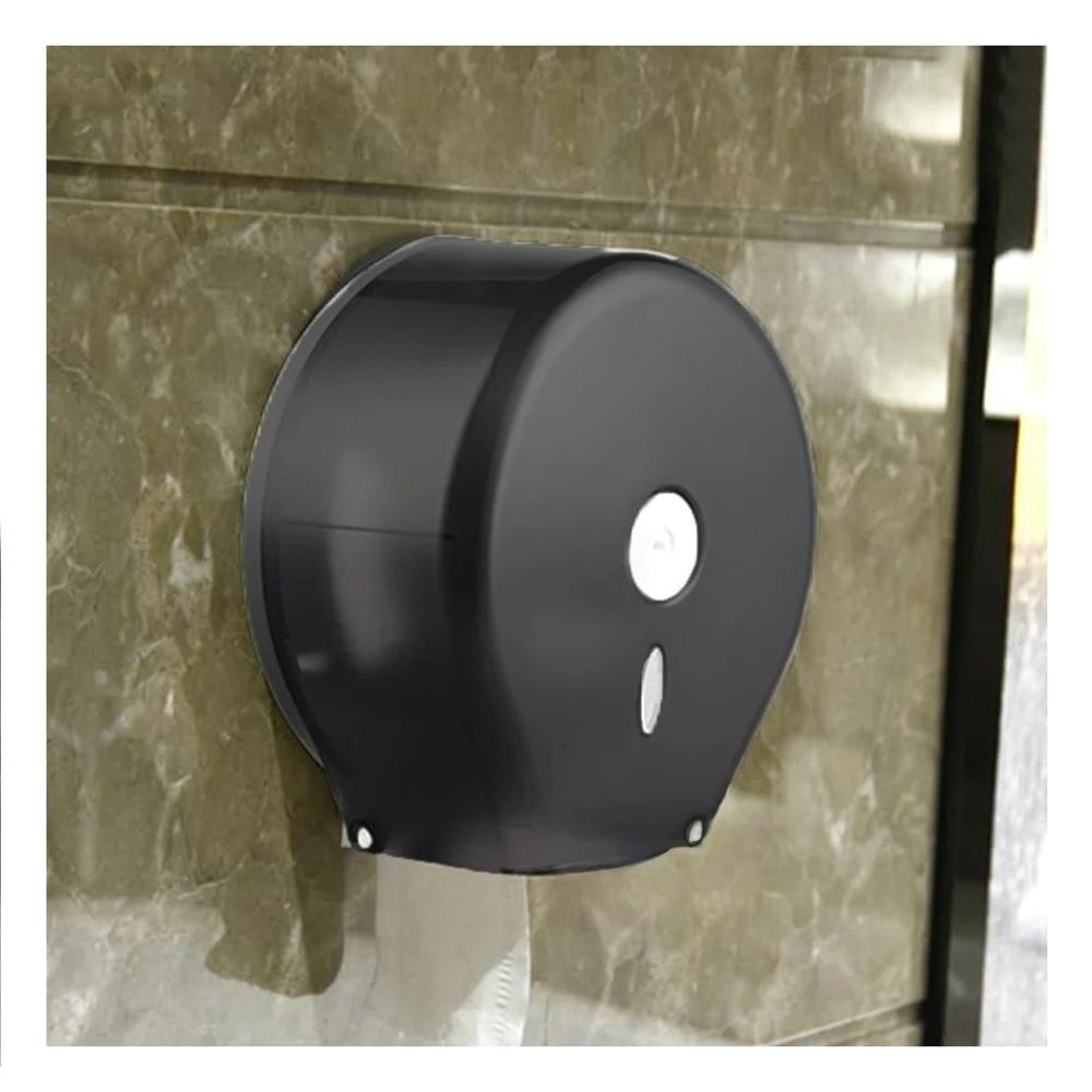 Porta Papel Higienico Jumbo Negro Versatil y Resistente y Funcional Gota Y+Regalo Sticker