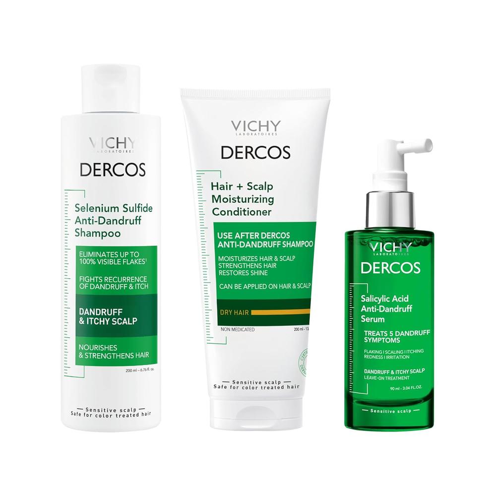 SET CHAMPÚ ANTICASPA VICHY DERCOS 3 PZS
