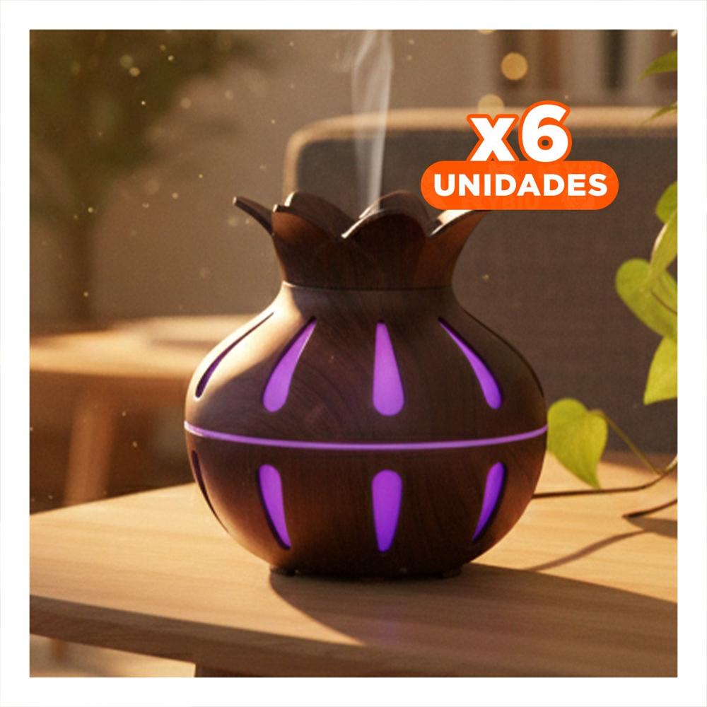 Pack6 Aparato para Interior con Funcion Humificadora de 12x11cm Marron Y+Regalo Sticker