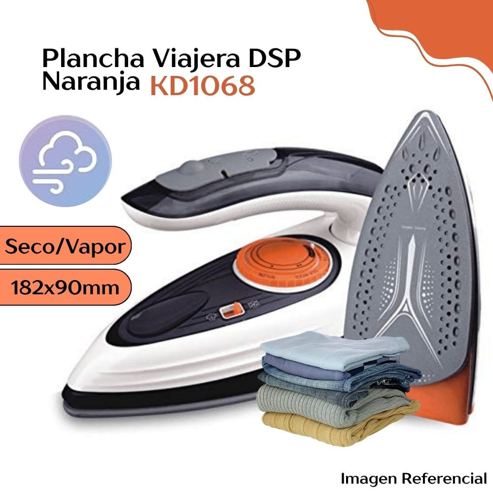 Plancha Viajera DSP Negra - KD1068