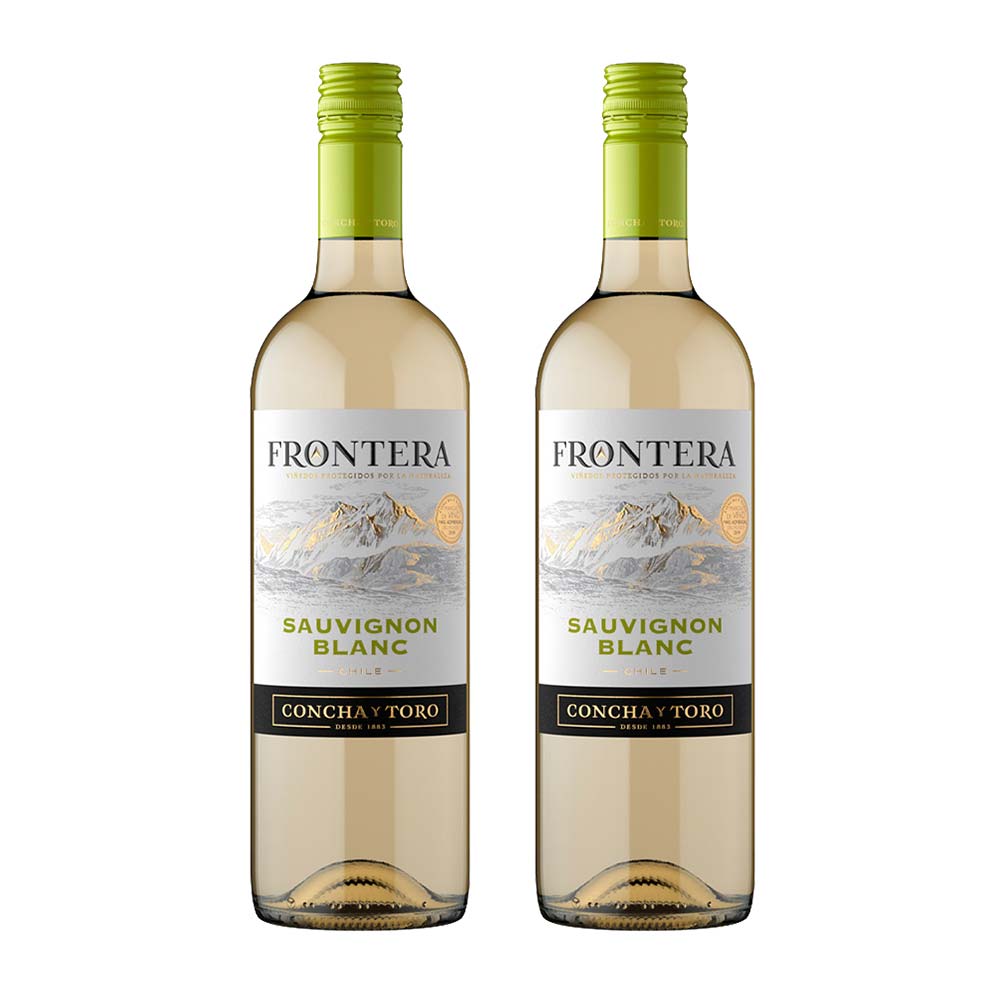 Pack Vino Blanco CONCHA Y TORO Frontera Sauvignon Blanc Botella 750ml x 2un