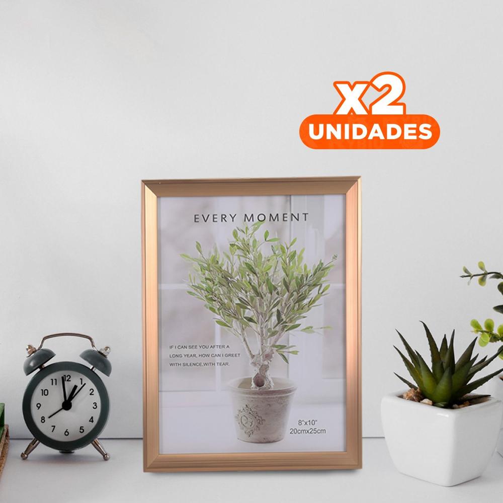 Pack2 Soporte de Mesa para Imagen con Diseno Decorativo y Presencia Visual Y+Papel Regalo