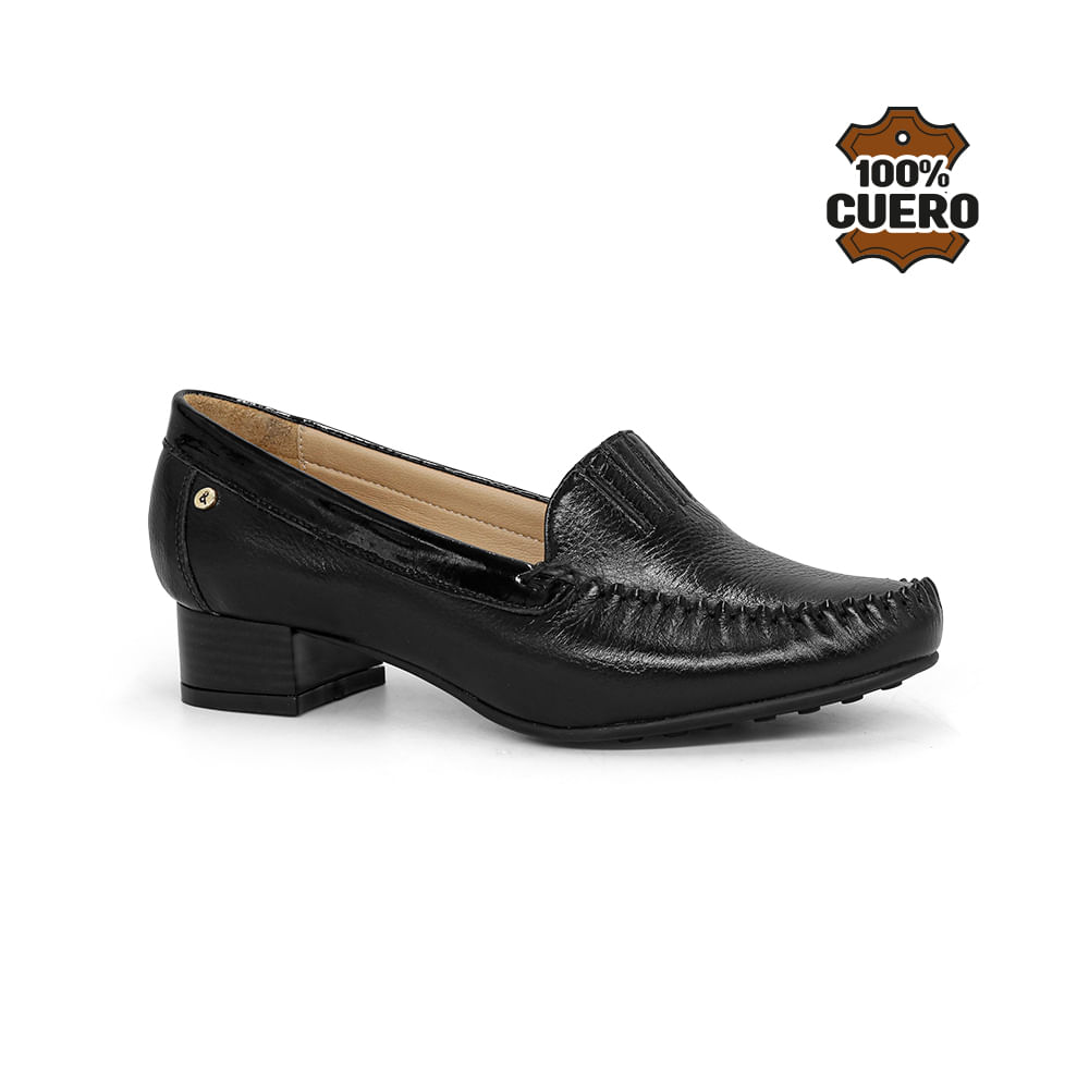 Zapatos Casuales Cuero Mujer 2687-KA26Q1 Negro 35