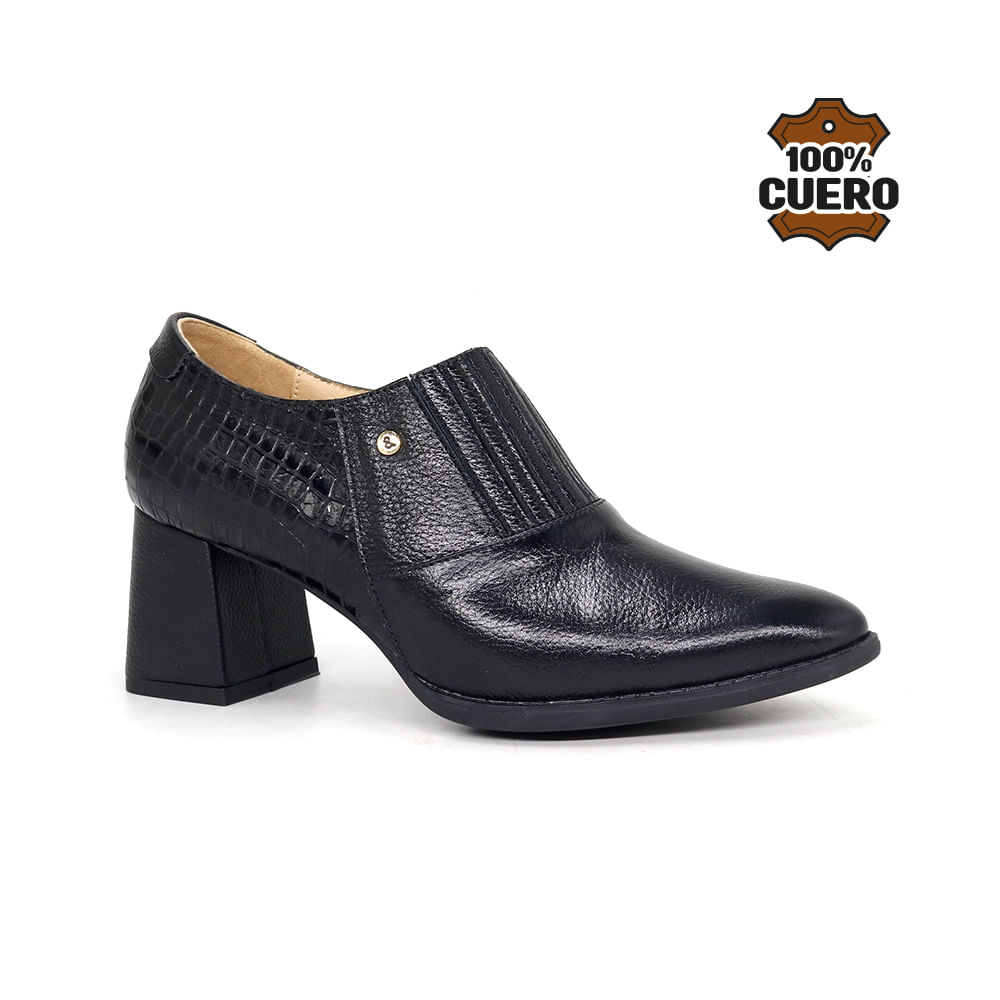 Zapatos Casuales Cuero Mujer 2677-KA26Q1 NEGRO Zapato De Cuero Mujer Par&ss 2677-KA26Q1 NEGRO 37