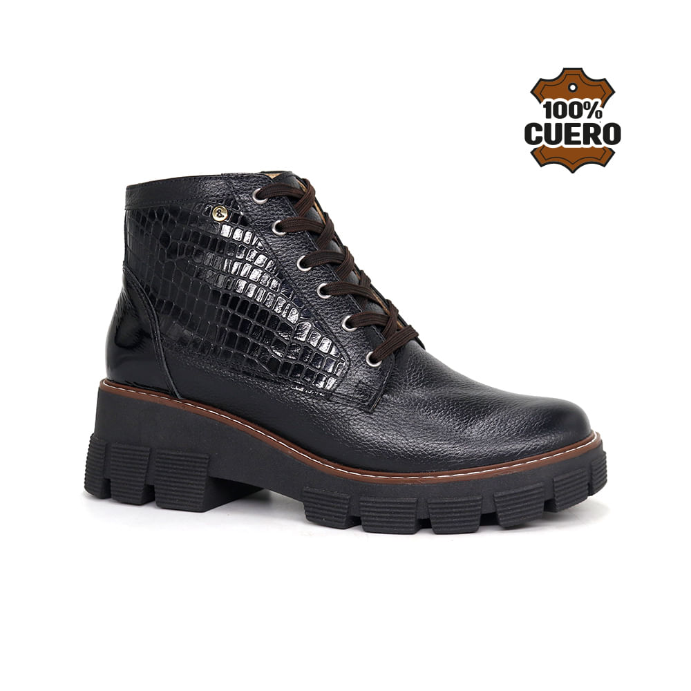 Botines Casuales Cuero Mujer PARIS-KA26Q1 NEGRO Botines Casuales Cuero Mujer Pariss PARIS-KA26Q1 NEGRO 38