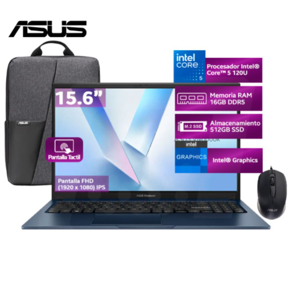 Laptop Asus VivoBook 15 Intel Core i5 RAM16GB SSD 512 GB -90NB13Y1-M02FB0