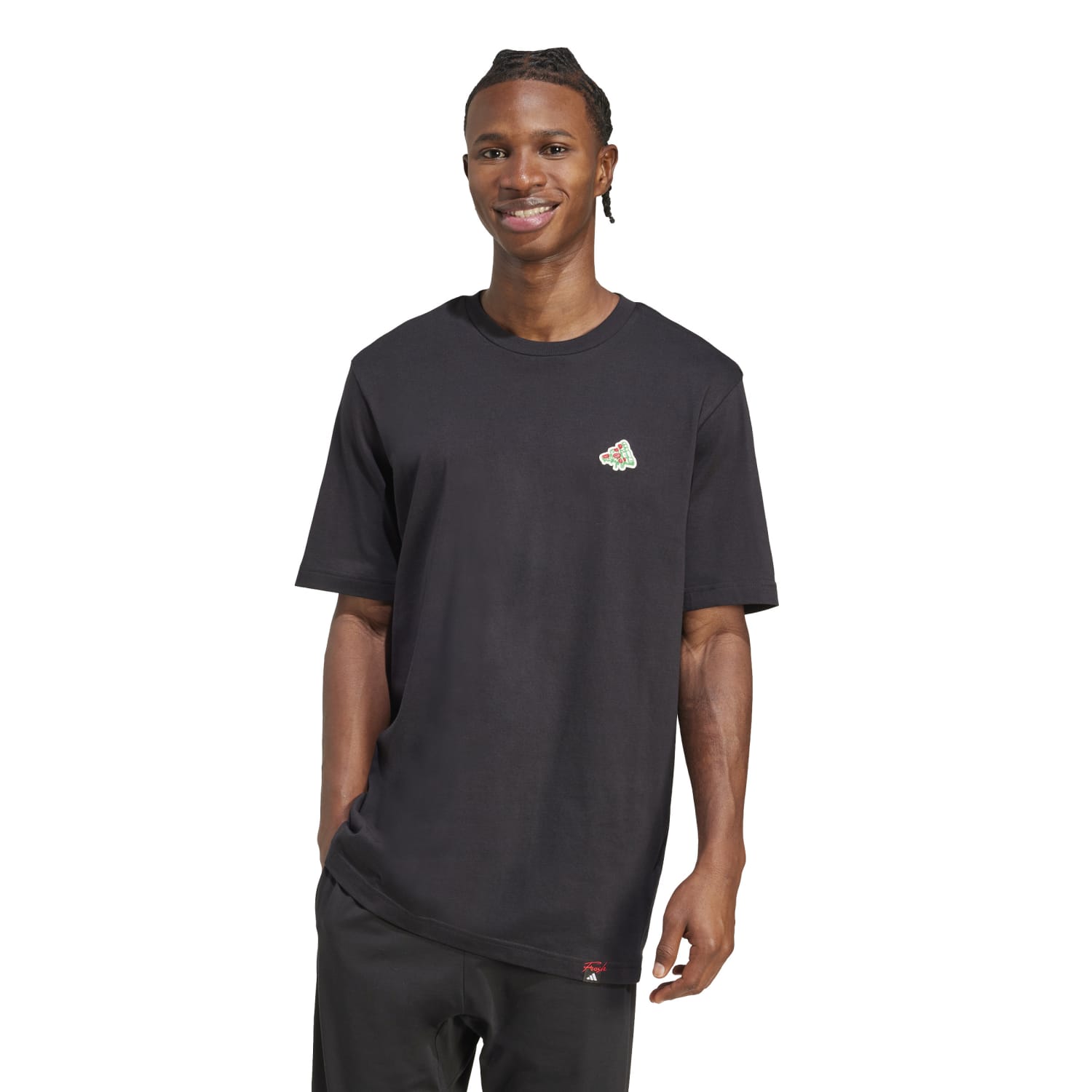 Polo Deportivo Adidas Hombre Jm6483 M Pizza Trim T Negro