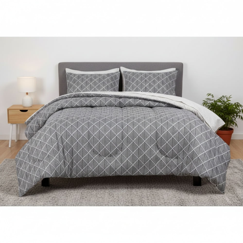 Set Edredon OI26 Micro Print Geo