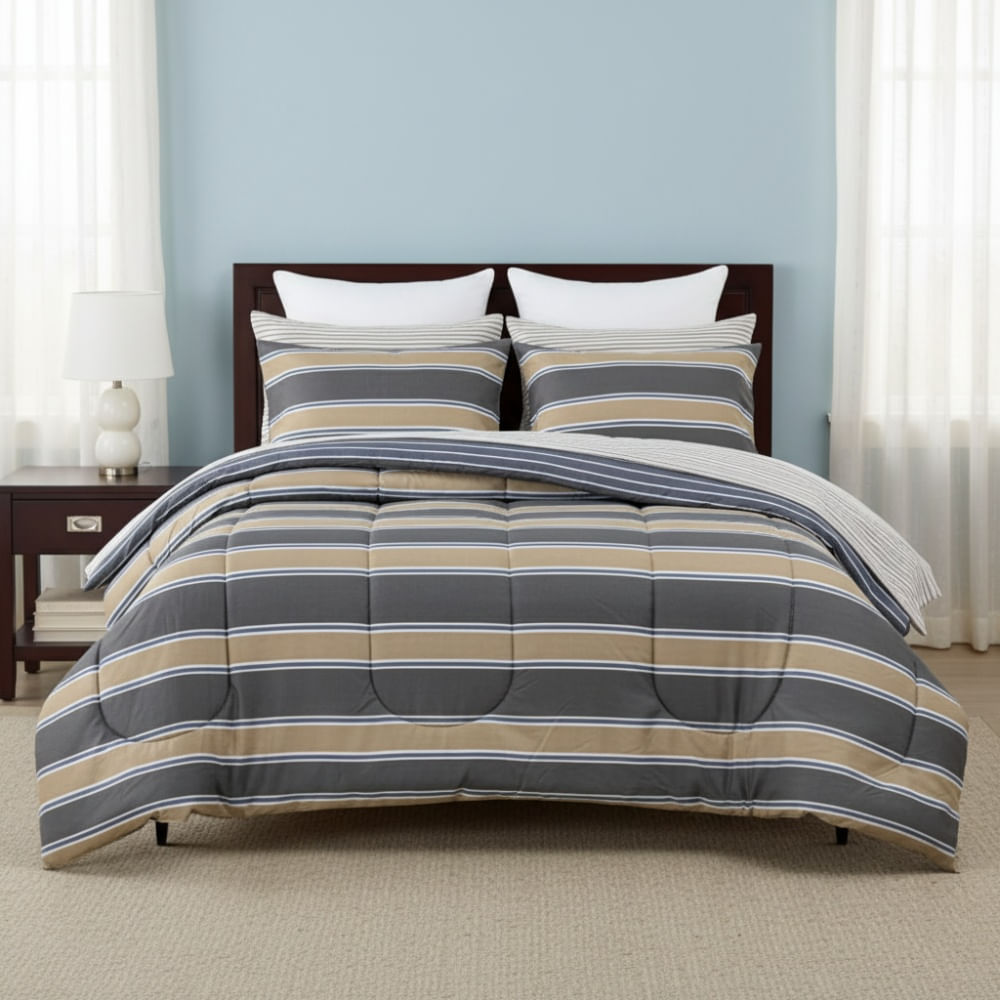 Set Edredon OI26 Micro Print 2 Plazas