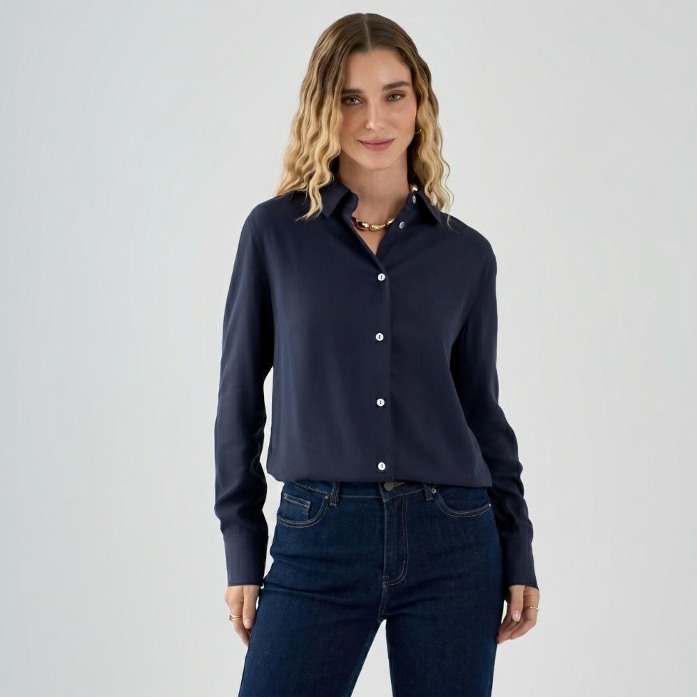 Blusa Mujer Solida Malabar Manga Larga