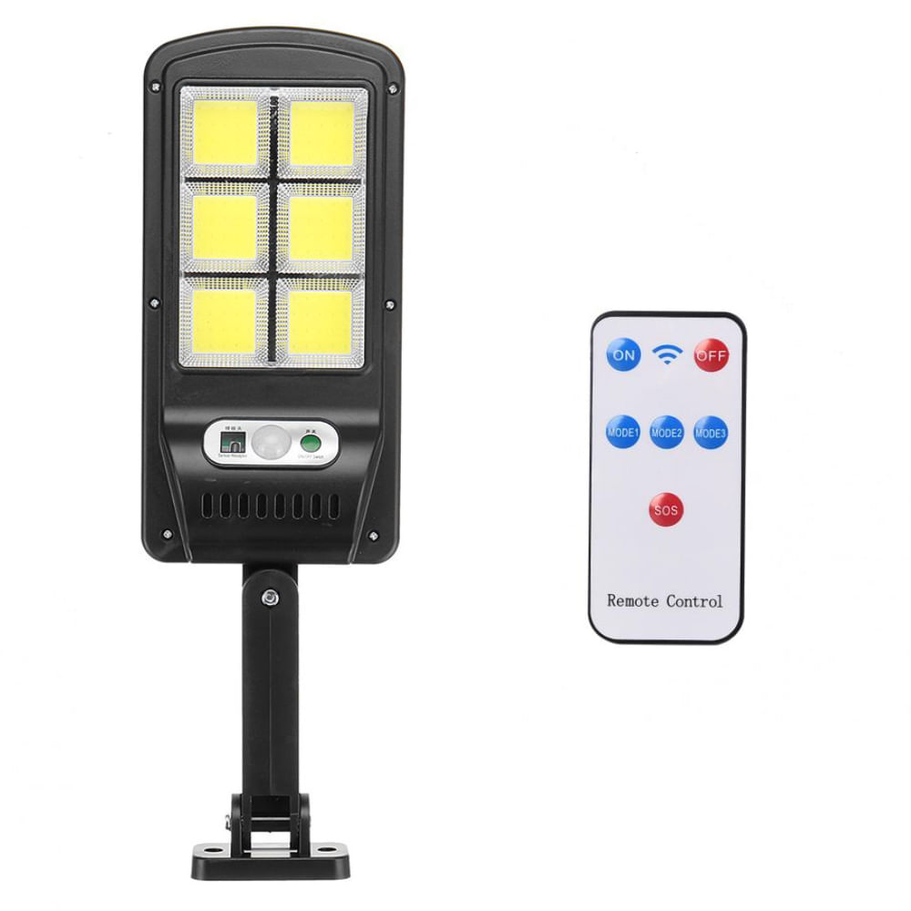 Reflector Lampara LED para Exterior Panel Solar con Sensor de Movimiento