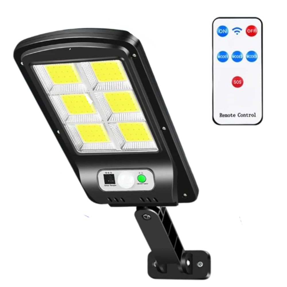 Reflector para Exterior Luz LED con Panel Solar Sensor de Movimiento