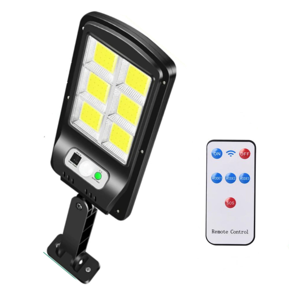 Lampara LED para Exterior con Panel Solar Sensor de Movimiento Lampara LED para Exterior con Panel Solar Sensor de Movimiento