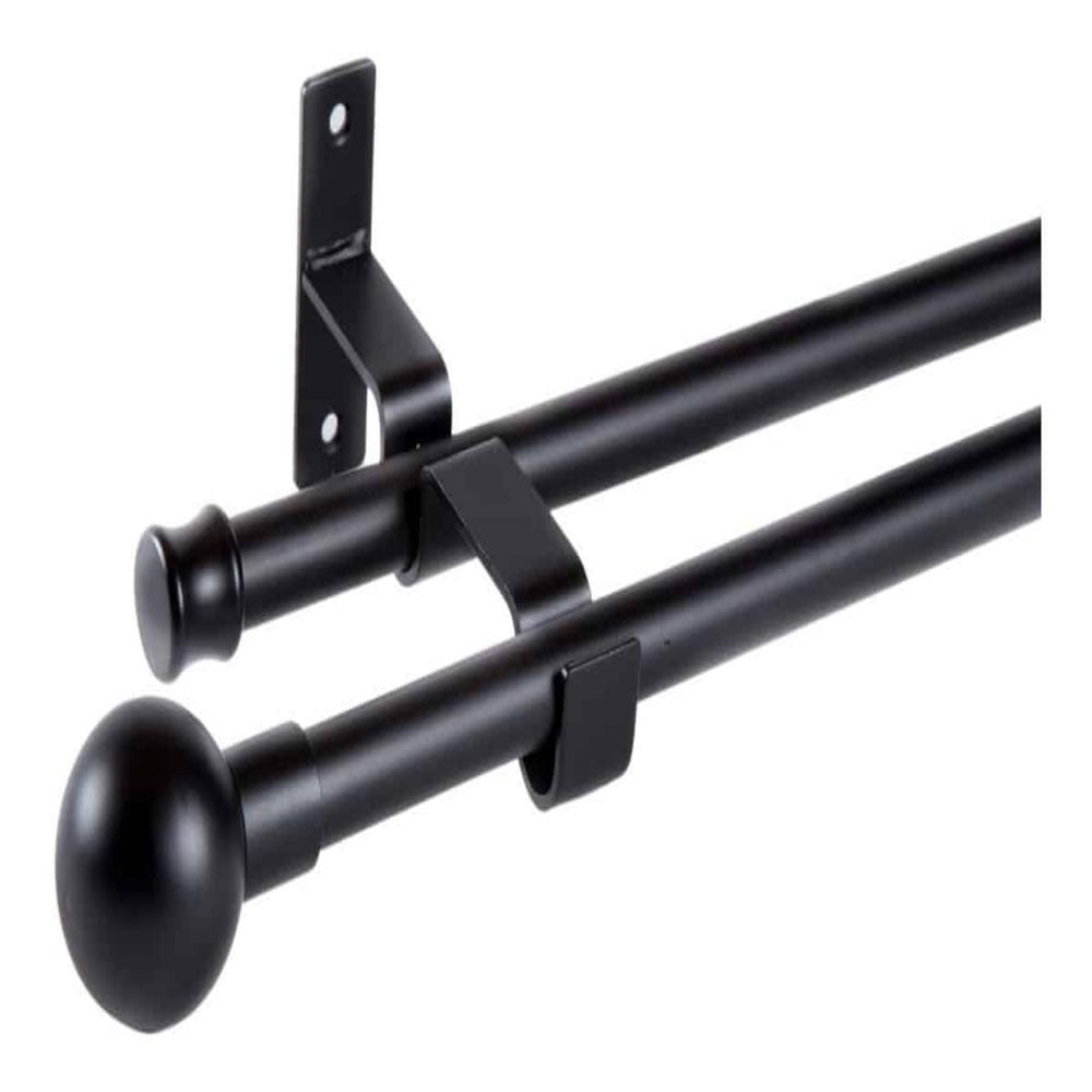 Set Doble Extensible 16/19 Muro 120-210 cm Bola Negro