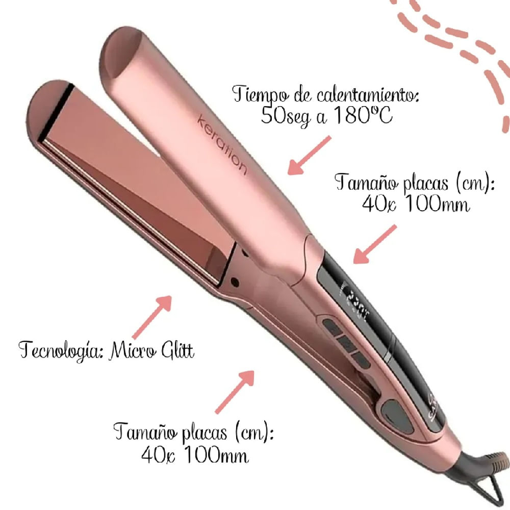 PLANCHA ALISADORA GAMA KERATION DIGITAL X-WIDE