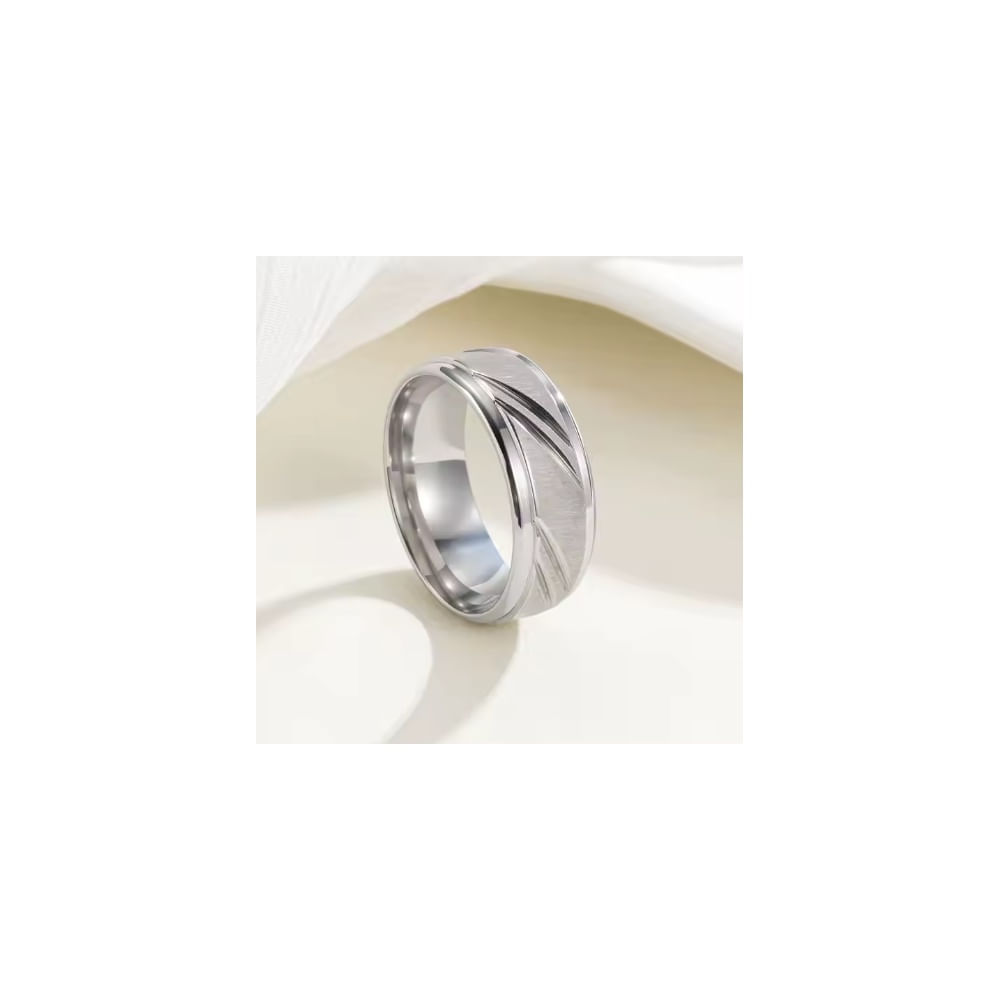 Anillo Fedele de Hombre plateado talla 11