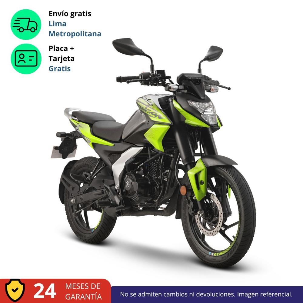 Moto Bajaj Pulsar N 125 FI Negro Verde