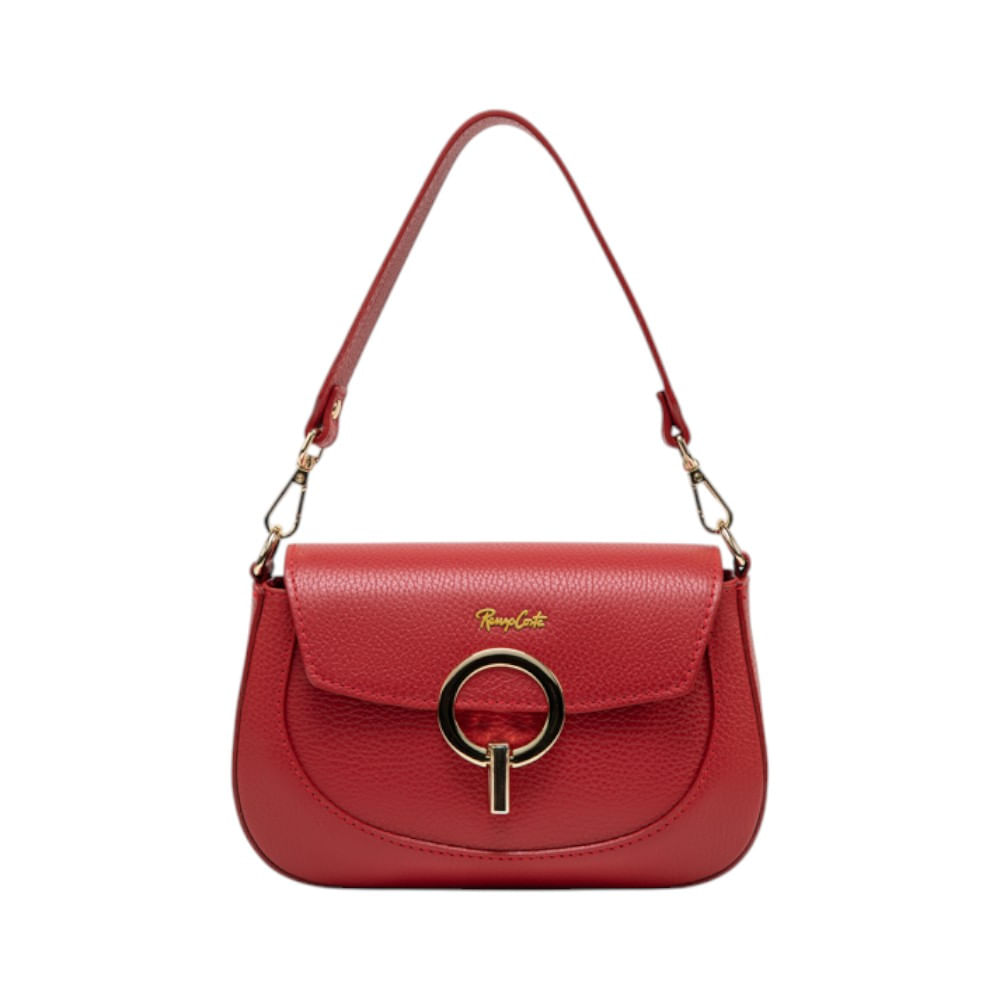 Cartera para Mujer Leather Collet Bag Renzo Costa Rcd 2440 Manico Red D58 Piu