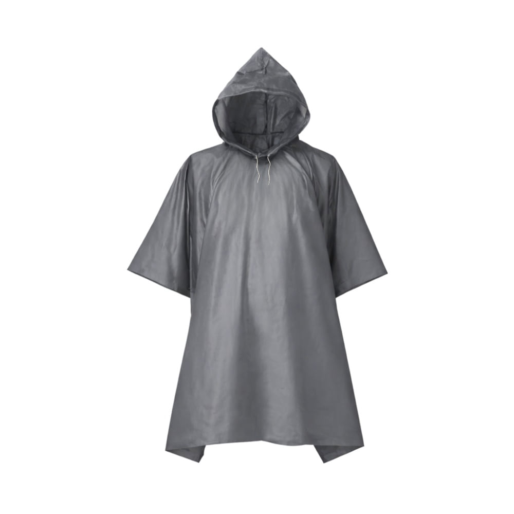 Poncho Ligero impermeable Para Lluvia - Plomo