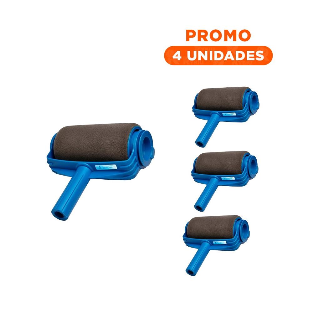 Pack4 Instrumento para Pintar Superficies Lisos Rapido y Uniforme Azul Negro Y+Regalo Sticker