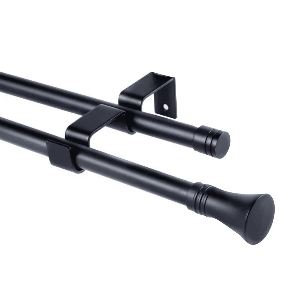 Set Doble Extensible 16/19 Muro 170-320 cm Negro Cónico