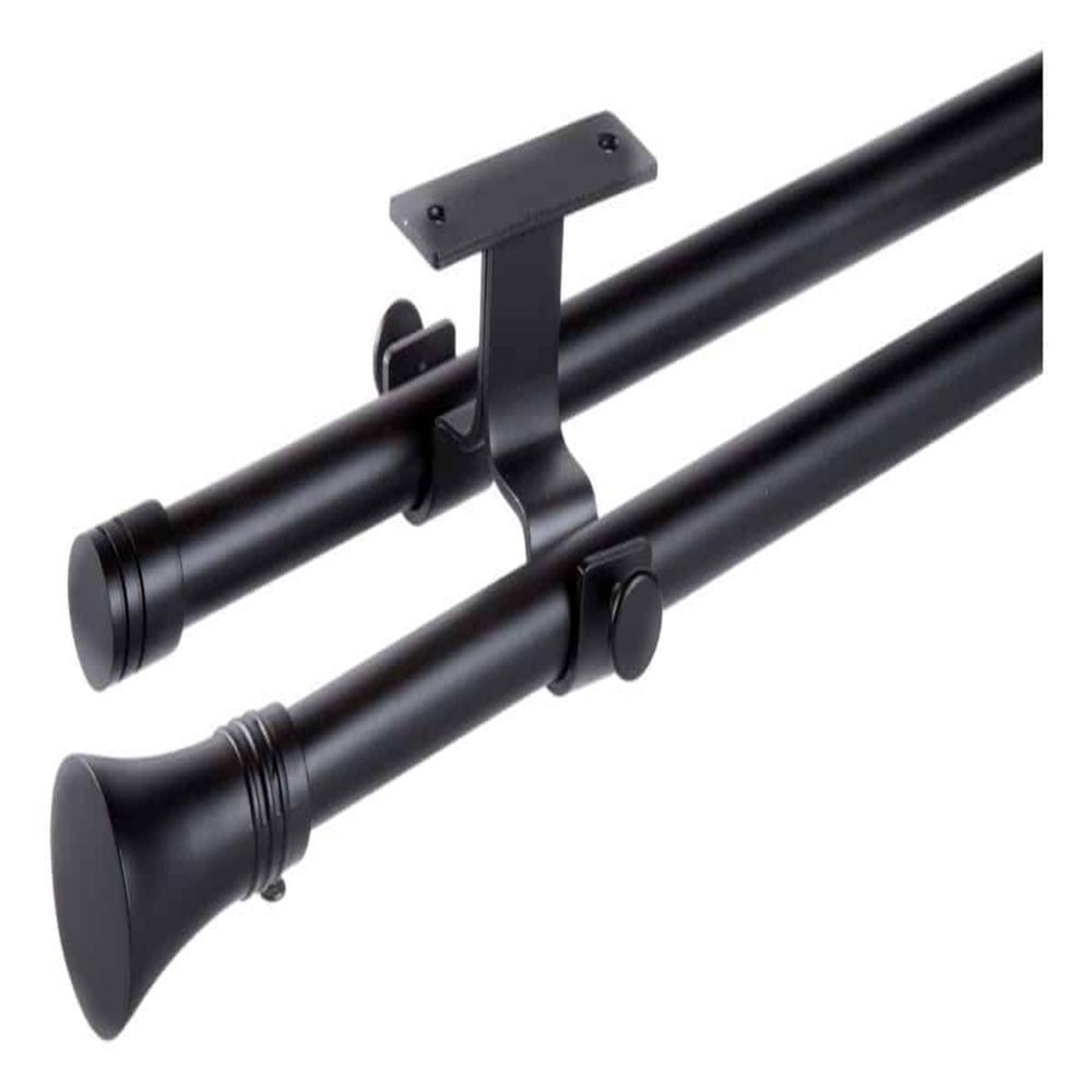 Set Doble Extensible 16/19 Techo 120-210 cm Cónico Negro