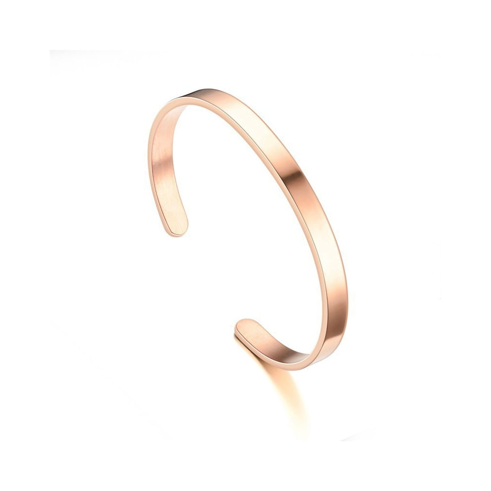 Pulsera Brazalete Minimalista Unisex bronce