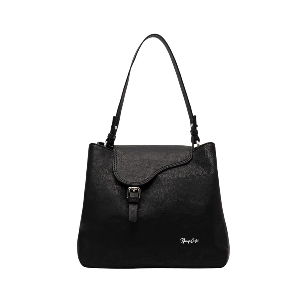 Cartera para Mujer Cuero Rustic Aura Renzo Costa Rcd 2614 Black Etr