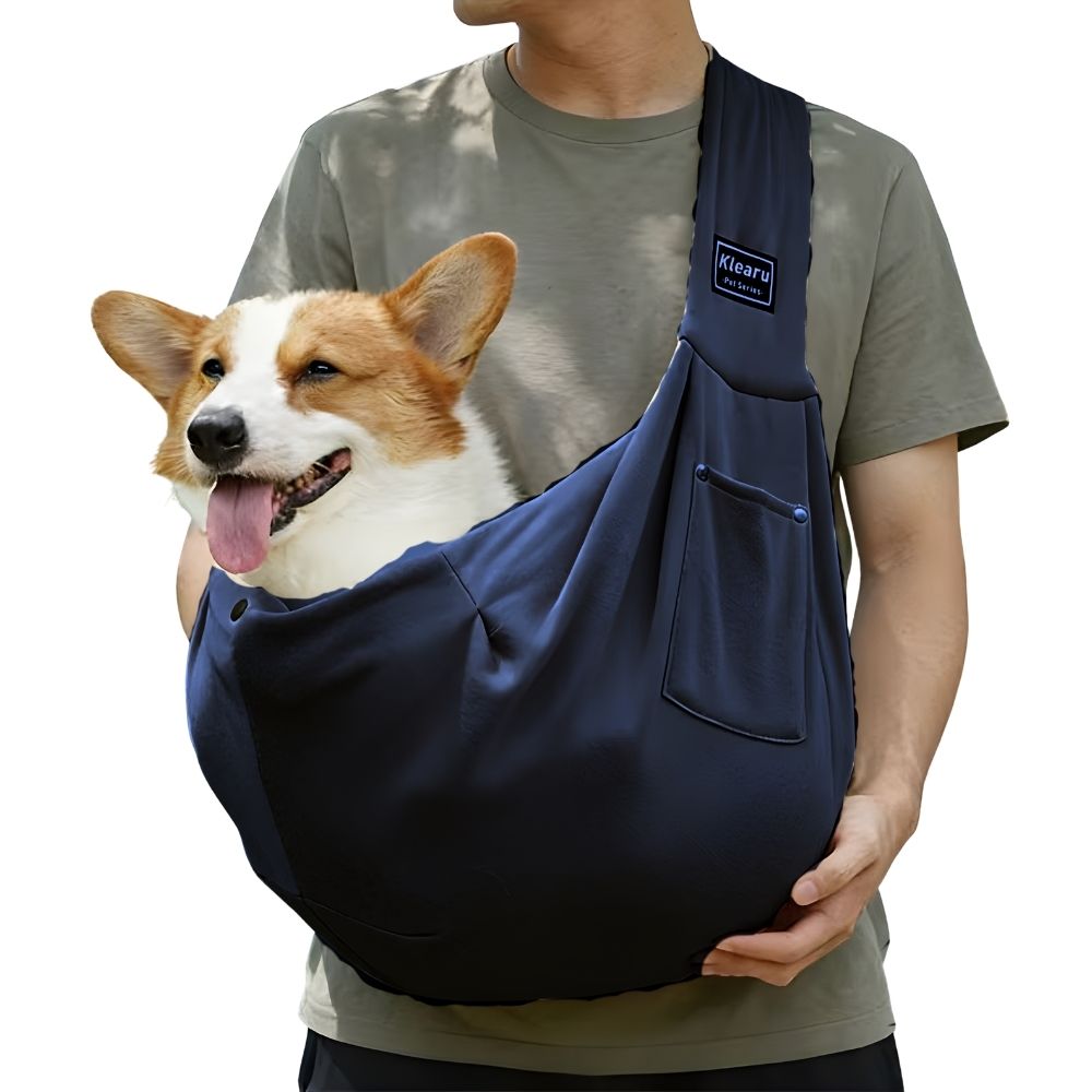 BOLSO Transportador para Mascotas Pequeñas y Medianas AZUL