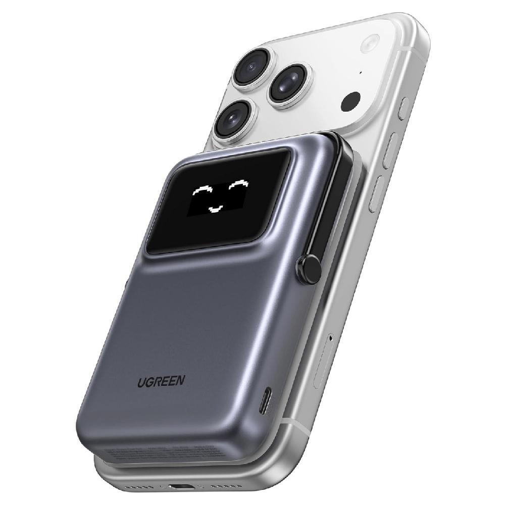 Ugreen Uno Cargador Qi Magnético Portátil 10000mAh USB C 20W - Magsafe 7.5W PB572 45327 - NEGRO