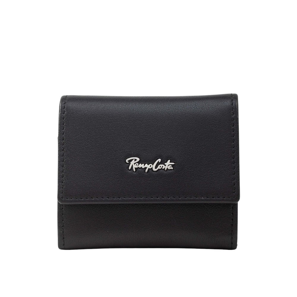 Monedero para Hombre Clasico en Cuero Color Entero Renzo Costa Moc 2253 1 Black Lux
