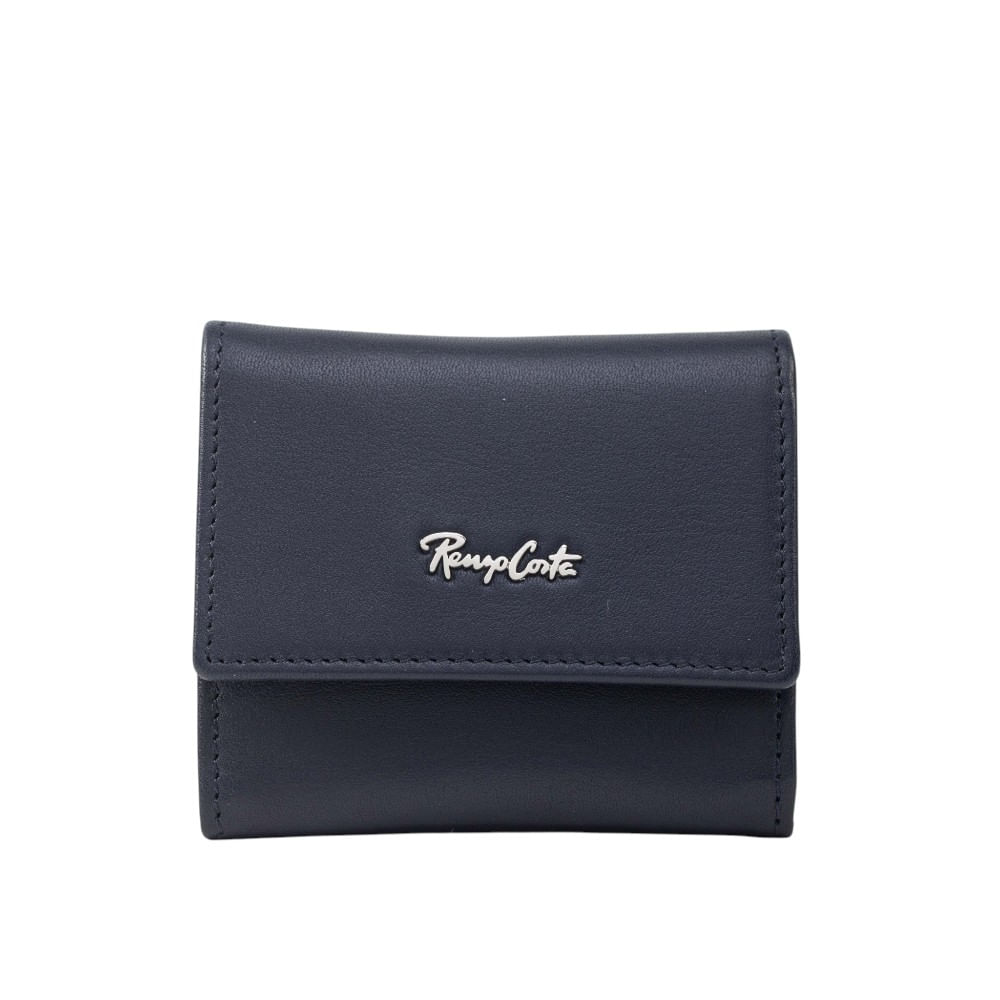Monedero para Hombre Clasico en Cuero Color Entero Renzo Costa Moc 2253 4 Blue Lux