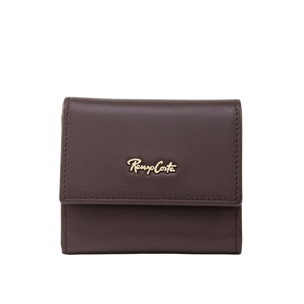 Monedero para Hombre Clasico en Cuero Color Entero Renzo Costa Moc 2253 6 Dk Brown Lux