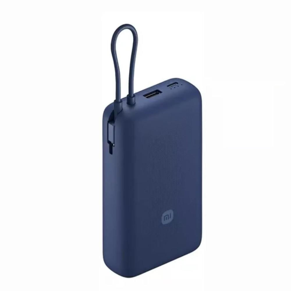 Powe Bank 33W 20000 mah con cable integrado Azul