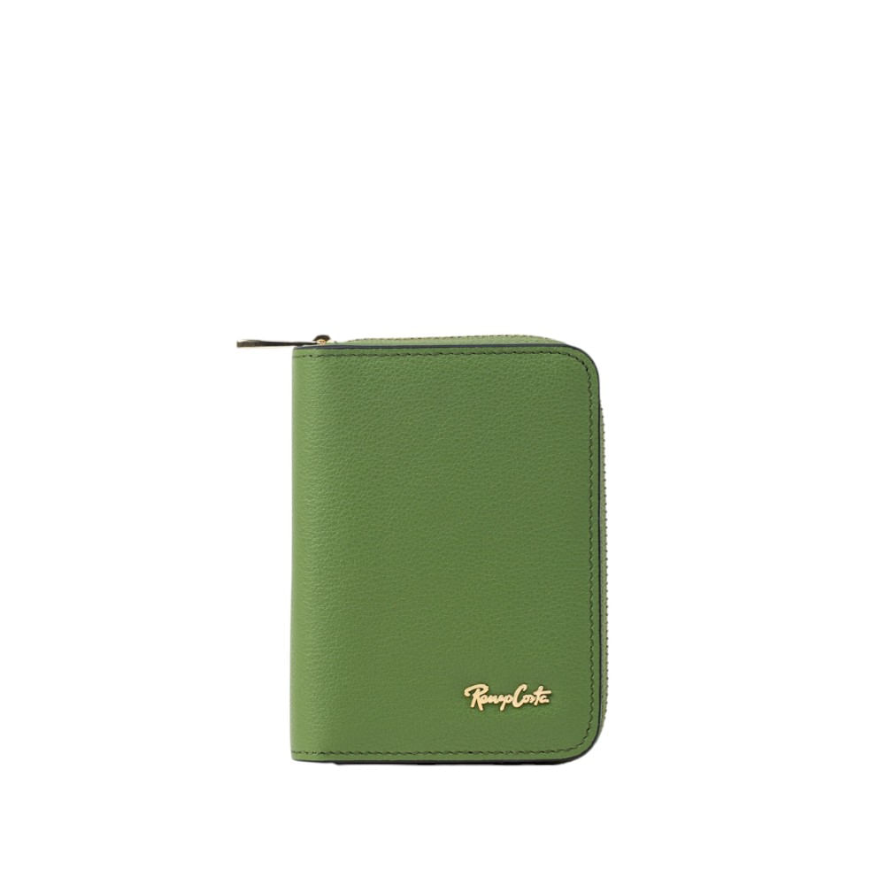 Monedero para Mujer con Tarjetero en Cuero Grabado Renzo Costa Mod 2216 R128 Green Lux