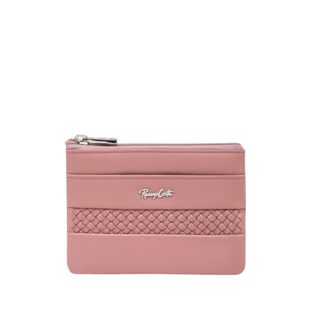 Monedero para Mujer Trenzado Renzo Costa Mod 2304 61 Pink Lux