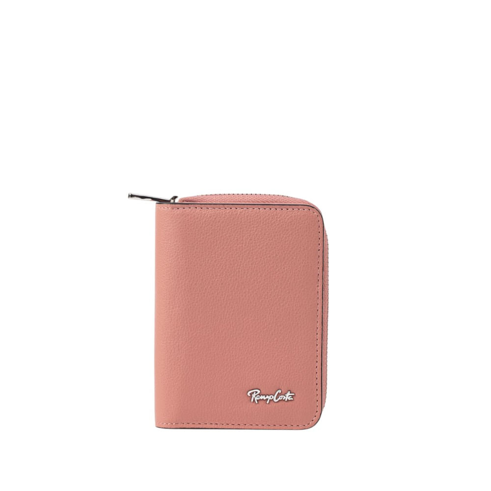 Monedero para Mujer con Tarjetero en Cuero Grabado Renzo Costa Mod 2216 63 Pink Lux
