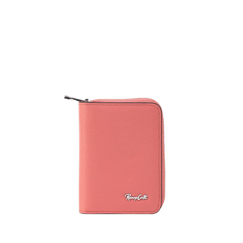 Monedero para Mujer con Tarjetero en Cuero Grabado Renzo Costa Mod 2216 R104 Peach Lux