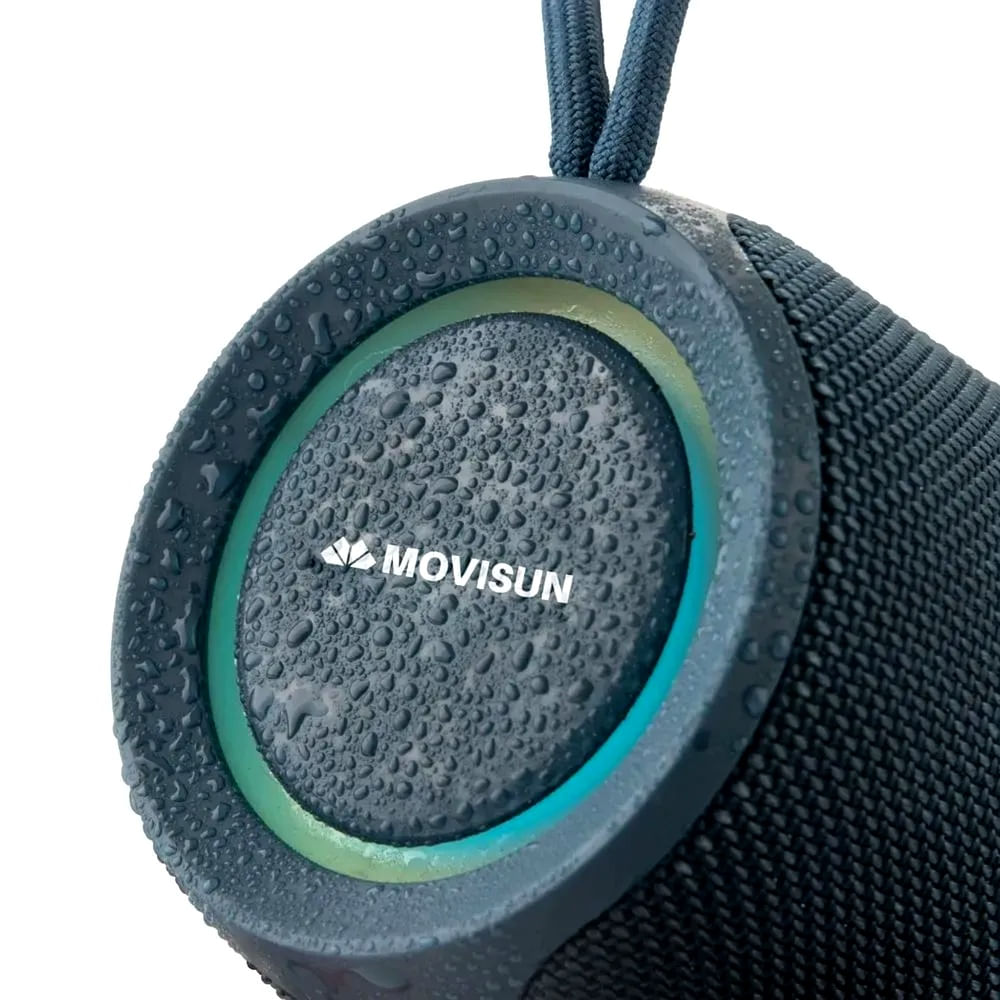 Parlante Acuático Bluetooth MOVISUN IPX7 16W TWS luz Led Power Smart - Regalo Estabilizador celular