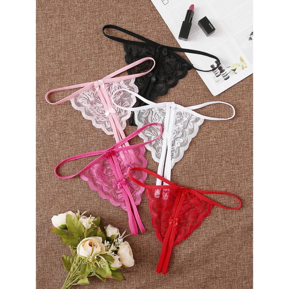 Pack de Tangas de Encaje Sweet Lace Set de 5 Colores Sensuales